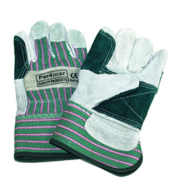 Leather Double Palm Reinforced Industrial Glove, Premium Cowhide, Superior Heat, Abrasion, and Puncture Protection, Extended Durability for Metalwork, Welding, and Heavy Manufacturing, Comfortable Safety Gear